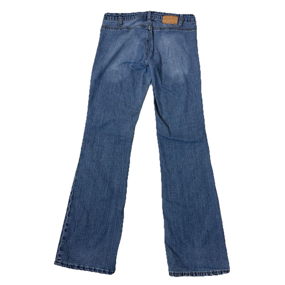 Vintage Y2K Johnnie M. Bootcut Flare Women's Jr Sz 7 Low Rise Blue Denim Jeans - Picture 2 of 6